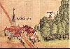 Ansicht von Reilingen auf der kurpf. Wildbannkarte 1548