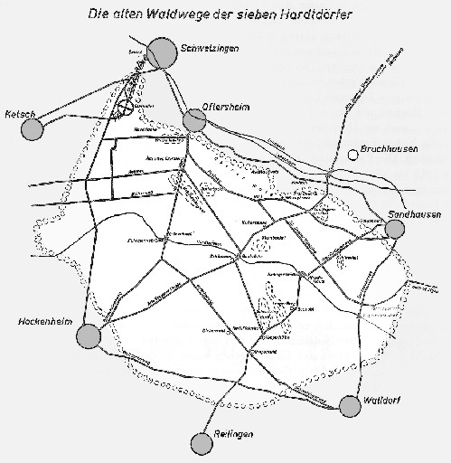 Die alten Waldwege der sieben Hardtdörfer