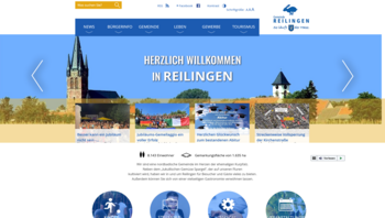 Startseite von der Homepage