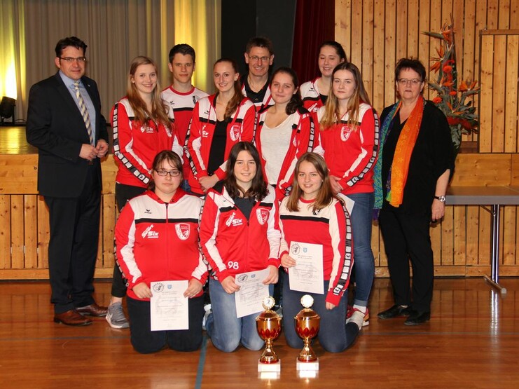 Ehrungen Mannschaftssport Handball weibliche A-Jugend 1. Saisonhälfte