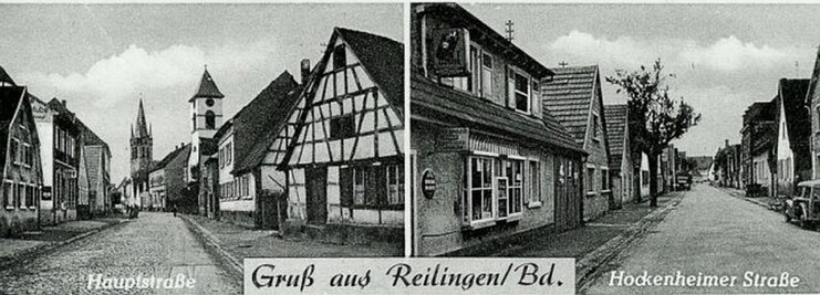 Postkarte Laden von Ruth Schneider um 1957