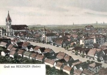 Alte Postkarte von Reilingen