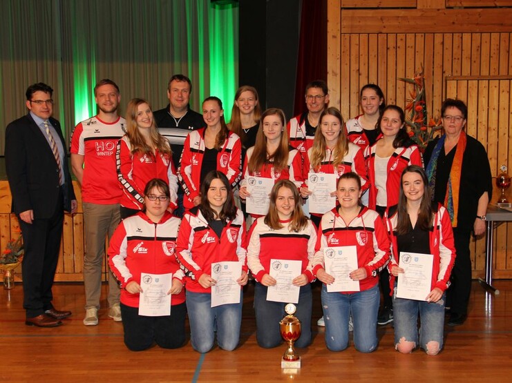 Ehrungen Mannschaftssport Handball weibliche A-Jugend 2. Saisonhälfte