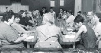 Meinungsaustausch beim Jugendgespräch