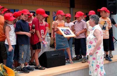 Die Schler verabschieden Frau Bickle