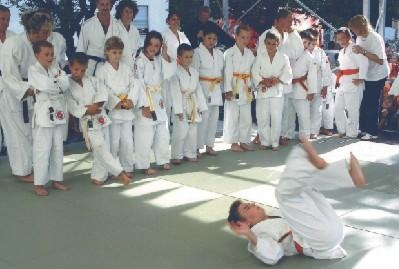 Zeigten ihr Knnen: die Jugendgruppe des Judoclubs 