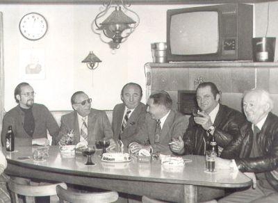 Der Gastraum mit gern gesehen Gsten 1978