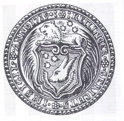 Reilingen Siegel von 1719