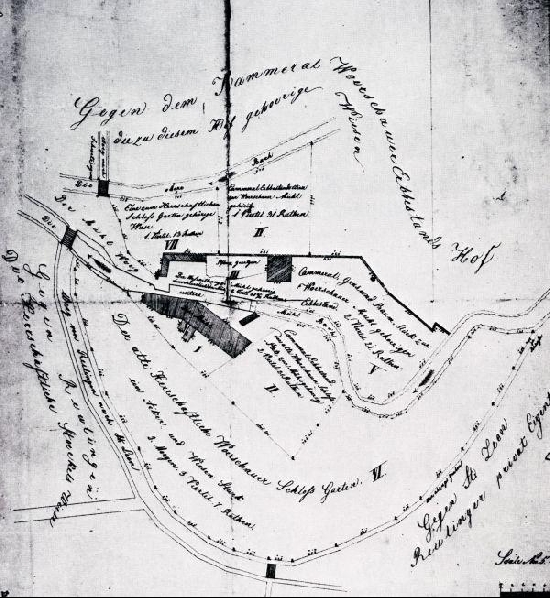 1823: Renovationsplan vom Schloss