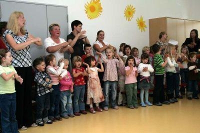 Auch die Kindergartenkinder beteiligten sich