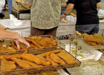 Die Fischbrterei lief auf Hochtouren