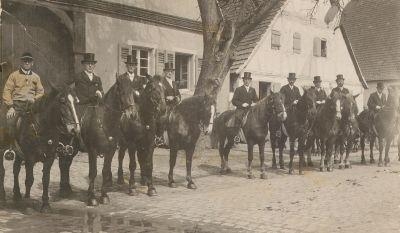 Reiterverein in den 1930er Jahren im Unterdorf