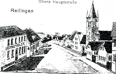 Ortsmitte um 1915 