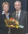 Gertrud Schreck und B�rgermeister Klein