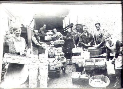 Spargelabgabe um 1930
