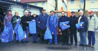 Ausgabe der Mllscke im Bauhof