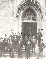 Handwerker beim Neubau der katholischen Pfarrkirche (ca. 190