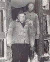 Georg Bruninger und Sohn Willi bei den Abbrucharbeiten