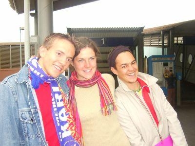 Das Betreuerteam mit C. Hancke, M.E. Letourneau u. N. Breton