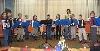 Das neugegrndete Schlerorchester mit der Dirigentin Lrch