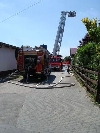 Auch die Drehleiter kam zum Einsatz