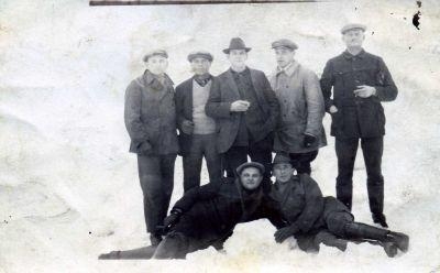 1929: Zugefrorener Rhein bei Speyer
