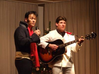 Freddy Quinn und Elvis Presley zusammen auf einer Bhne