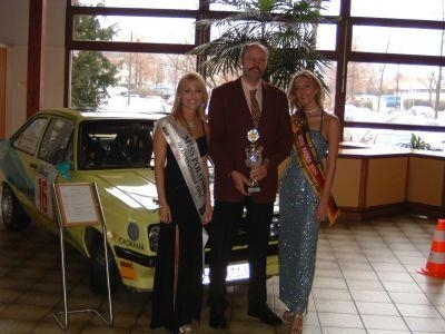 Nordbad. Rallyemeister Rmpert mit Miss Germany + Polonia