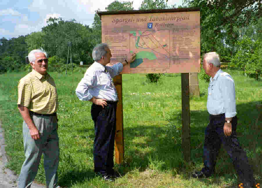 Übersichtsschild Spargellehrpfad
